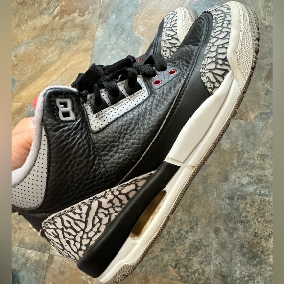 JORDAN BLACK CEMENT 3’s - Picture 3 of 5